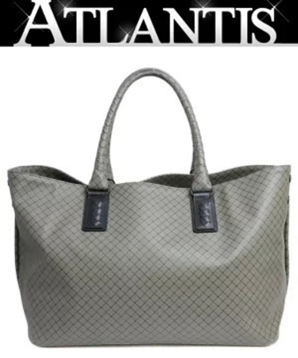 Bottega Veneta Marco Polo Tote Bag Moss Gray